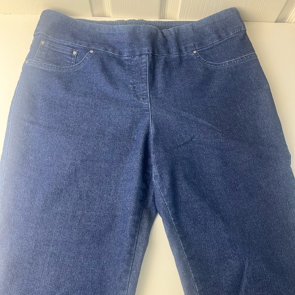 Ruby Rd. Blue Capris - Picture 3 of 3